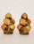 Vintage mid century ceramic salt and pepper shakers set by Inarco, Japan. The set features a topiary of lemon and mandarin...