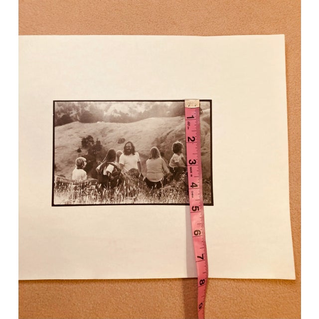 Original Black White Photograph, Group in Field, Unknown Photographer. Possibly 1960’s-70’s Image 7” X 5” Bin#150 For Sale - Image 4 of 8