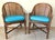 1980s Pair McGuire Rattan and Cane Chairs For Sale - Image 5 of 14
