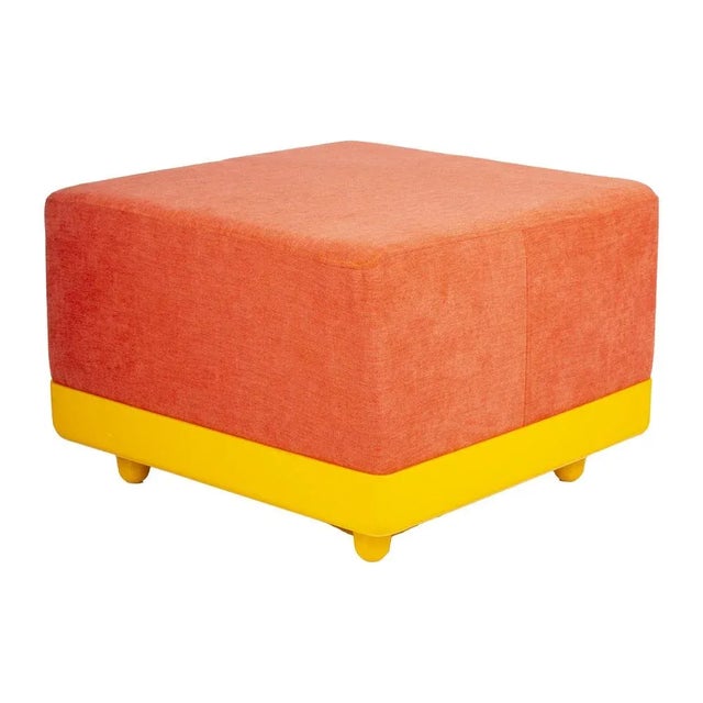 Orange Space Age Corner Seating from Wolfgang Feierbach, 1970s For Sale - Image 8 of 12