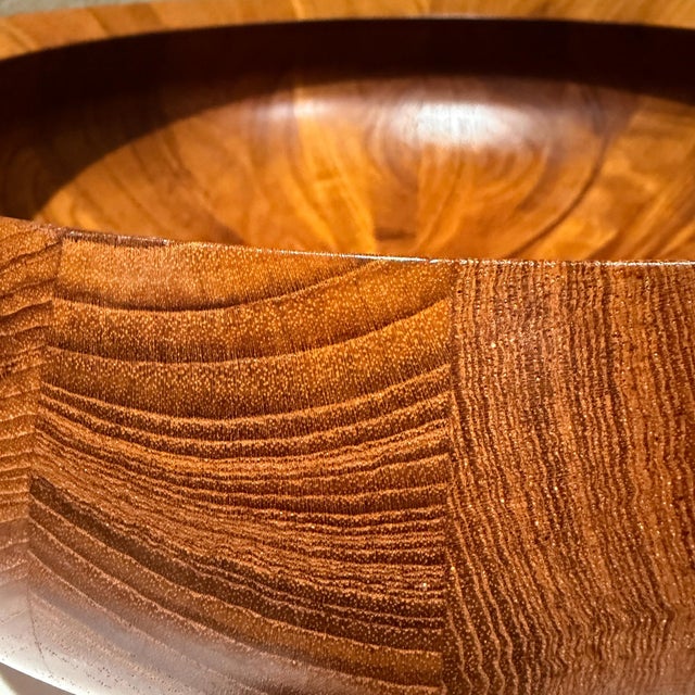 Vintage Dansk Staved Teak Salad Bowl Jens Quistgaard Danish Modern For Sale In San Diego - Image 6 of 9