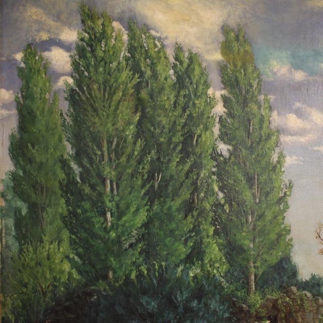 C. Coll, Spanish Landscape, 1883, Oil on Canvas For Sale - Image 11 of 16