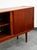 Brown Mid Century Modern Credenza Media Cabinet Teak Sliding Door Compact Denmark For Sale - Image 8 of 12