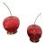 Pair of 1990s Retro Cherry Lamps For Sale