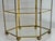 Late 20th Century Glass and Brass Three Tier Display Stand For Sale - Image 6 of 7