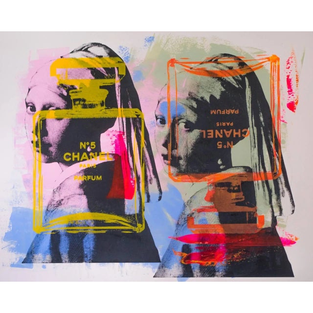 Figurative Girl With the Pearl Earring Painting by Dane Shue For Sale - Image 3 of 3