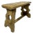 Rustic Handcrafted Farmhouse Stool, 1950s For Sale