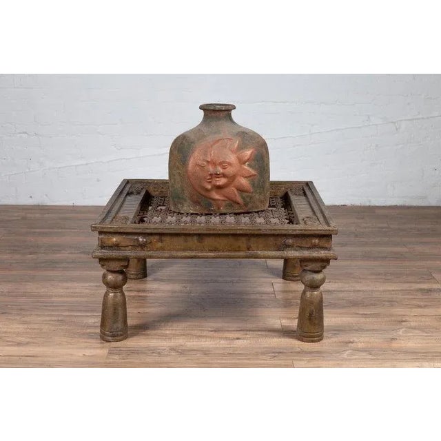 Metal Indian Brass Coffee Table For Sale - Image 7 of 13