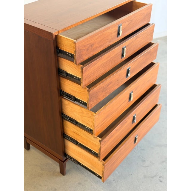 1960s Six Dresser Highboy by John Keal for Brown Saltman For Sale - Image 12 of 18