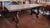 Rustic Handcrafted Chestnut Lyre Table, 1980s For Sale - Image 9 of 10
