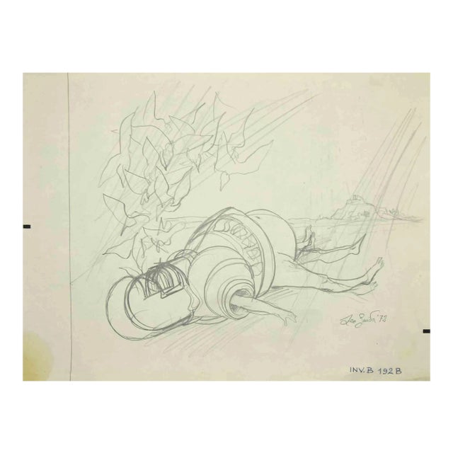 Leo Guide, Knight, Drawing, 1972 For Sale