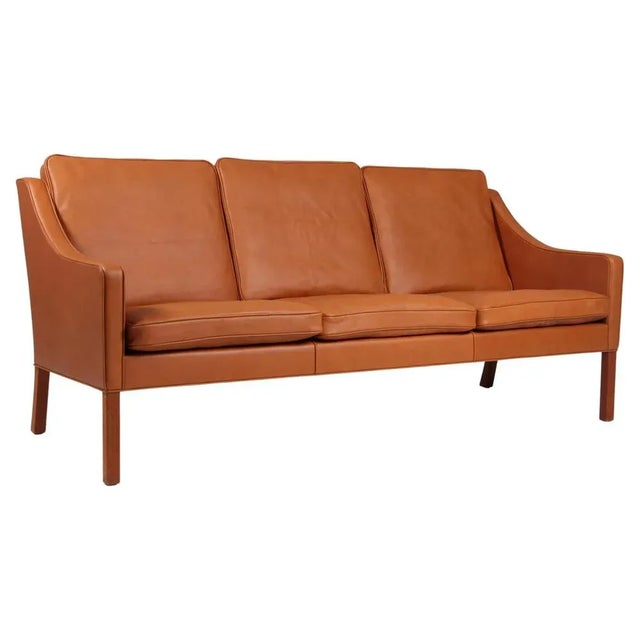 Wood Model 2209 3-Seater Sofa attributed to Børge Mogensen for Fredericia, Denmark For Sale - Image 7 of 7