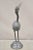 1970s Vintage Hollywood Regency Pewter Metal Crane Bird Statue, Hong Kong For Sale - Image 12 of 12