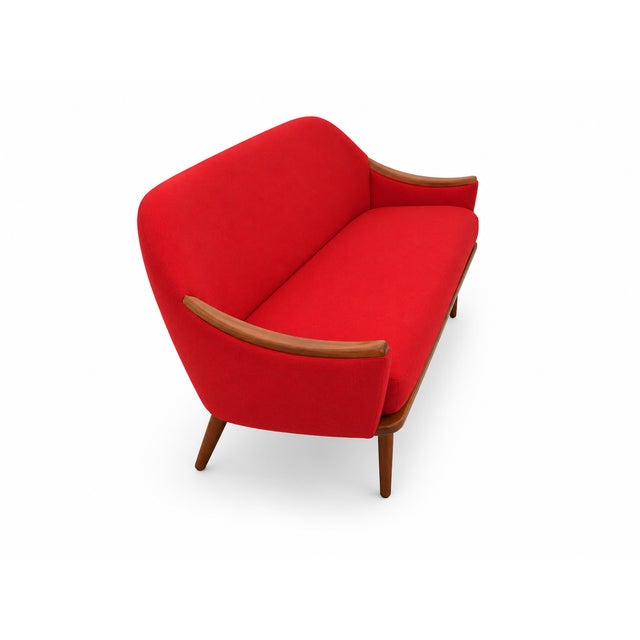 Adrian Pearsall Adrian Pearsall Sofa With Walnut Arms For Sale - Image 4 of 6