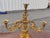 3 Piece Antique Victorian Gilt Metal Girandole Candelabra Set In good original condition showing some typical age-...