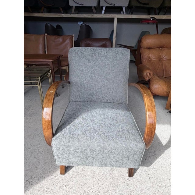 Vintage Bentwood Chair by Jindrich Halabala For Sale - Image 13 of 15