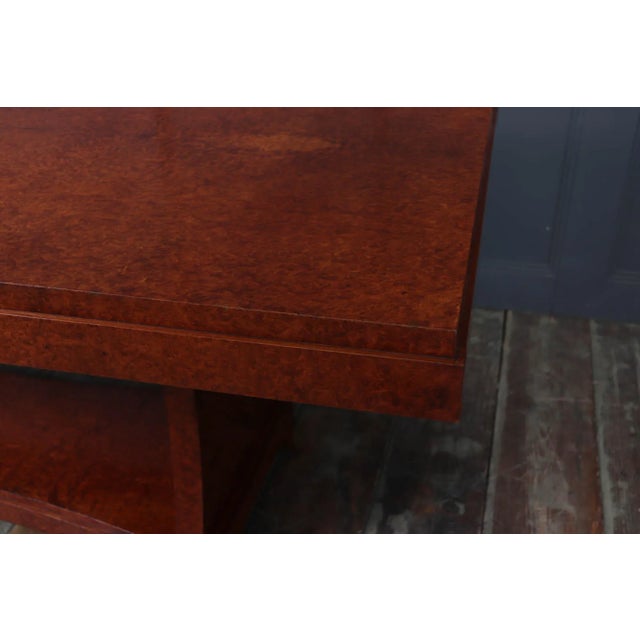 Wood French Art Deco Dining Table in Amboyna, 1925 For Sale - Image 7 of 16