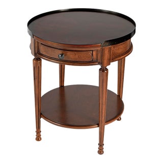 Sampson Side Table with Storage, Medium Brown For Sale