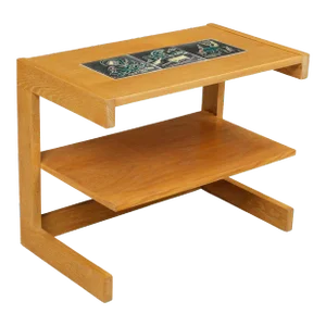 Early Vladimir Kagan Side Table w J. Warner Prins Ceramic Tiles, c 1949, Signed