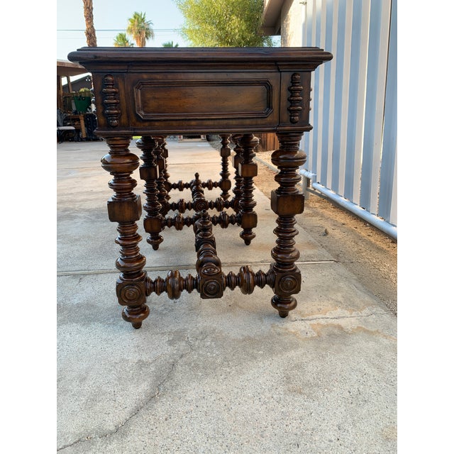 French Country Maitland Smith Rustic European Style Joint Side Tables a Pair For Sale - Image 3 of 12