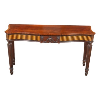 Nvin0610 Vintage Henkel Harris Mahogany Console For Sale