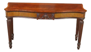 Nvin0610 Vintage Henkel Harris Mahogany Console
