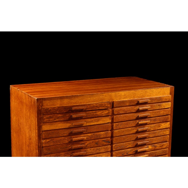 Antique Oak 48-Drawer Index Cabinet For Sale In Chicago - Image 6 of 12