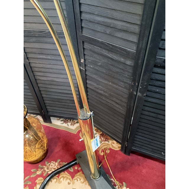 Mid-Century Modern 1970s Anthony of California Oversized Triple Arc Brass Floor Lamp For Sale - Image 3 of 18