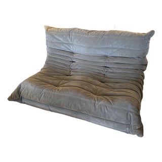 Michel Ducaroy for Ligne Roset Togo Loveseat, Alcantara Chic For Sale