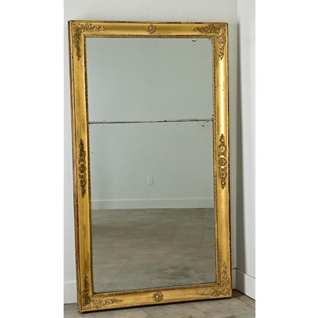 French 19th Century Empire Gold Gilt Mirror For Sale - Image 11 of 12