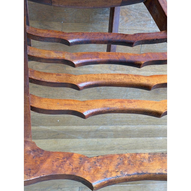 Chestnut Antique Wave Design Small or Child Rocking Chair For Sale - Image 8 of 15