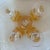 1970s Mid-Century Modern Amber Wine Goblets With Sculptural Clear Stems - Set of 4 For Sale In Indianapolis - Image 6 of 8