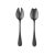 Contemporary Mepra 2- Piece Salad Servers Set, Oro Black For Sale - Image 3 of 3