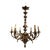 French Baroque Style Bronze Mazarin Six-Light Chandelier For Sale
