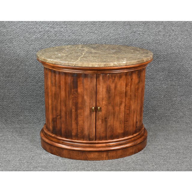 1950s Henredon Oval Fluted Entry Table Chairish