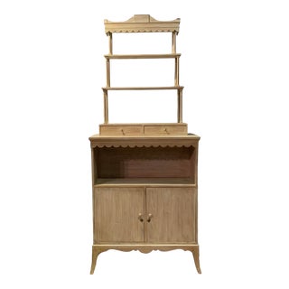 Vintage Bleached Pagoda Étagère For Sale
