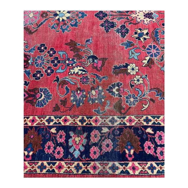 Textile 1920s Old Lilihan Design Persian Area Rug - 9'0" X 12'0" For Sale - Image 7 of 11