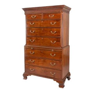 1740 George II Mahogany Chest on Chest