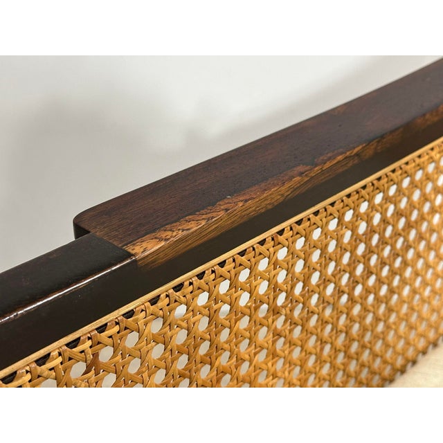 Mahogany and Cane Lounge Chair by Edward Wormley for Dunbar, 1950 For Sale - Image 10 of 11