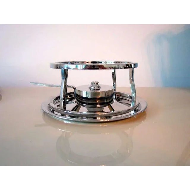 Metal Coffee Service With Tray Tommi Parzinger Dorlyn Silversmith For Sale - Image 7 of 11