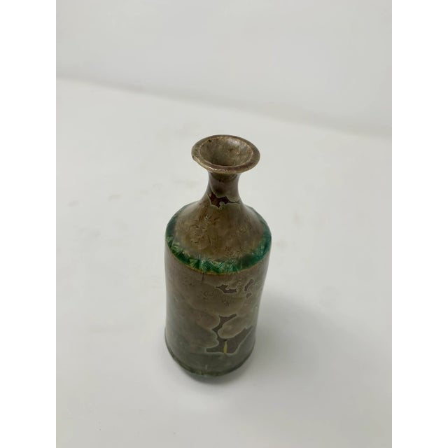 2000 - 2009 2000s Small Glazed Ceramic Vase For Sale - Image 5 of 10