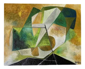 Ferdinando Meccani, Il Volo Cinque, 1984, Oil on Canvas