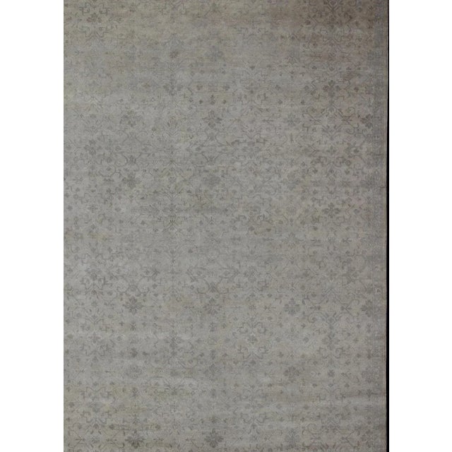 Large rug transitional design in gray, tan, taupe with all-over geometric design, rug OB-102422320, country of origin /...