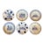 Complete Set of 6 Christian Lacroix "Cartes Postales" Porcelain Salad Plates For Sale
