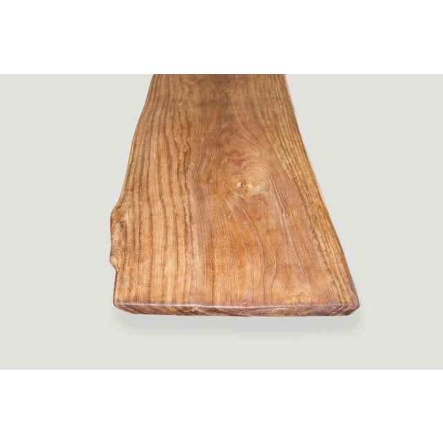 Andrianna Shamaris Midcentury Style Teak Wood Coffee Table or Bench For Sale In New York - Image 6 of 6