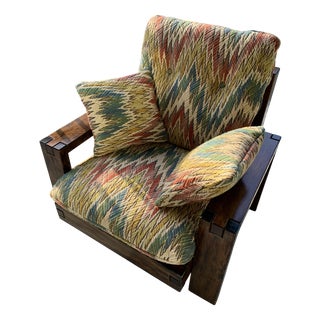 Nordic Brutalist Chair, 1970s For Sale