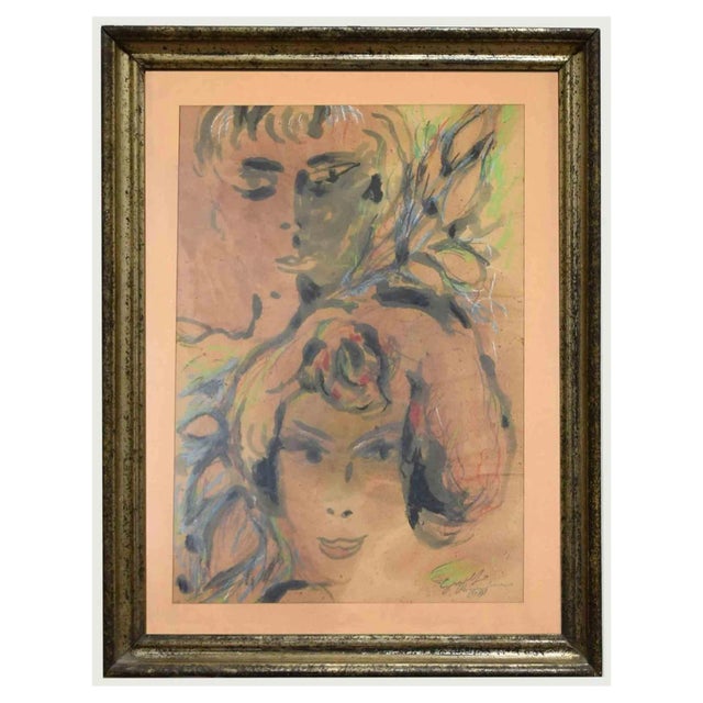 Guelfo Bianchini, Women, Watercolor, 1961 For Sale