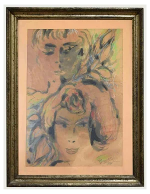 Guelfo Bianchini, Women, Watercolor, 1961