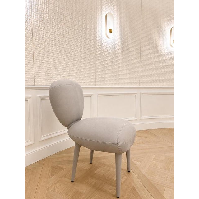 Textile Zep Chair in Leather by Christophe Perichon For Sale - Image 7 of 10