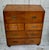 Vintage Campaign Teak Secretaire, 1940s For Sale - Image 4 of 10